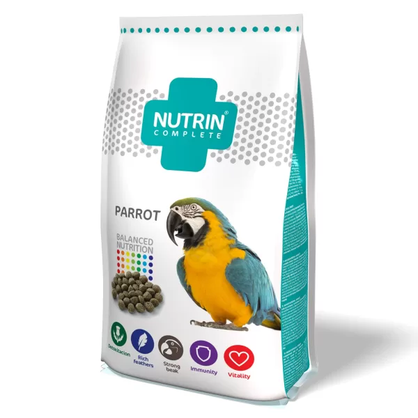 Hrana pentru papagali si pasari exotice cu prebiotice si vitamine, Nutrin, 750 gr
