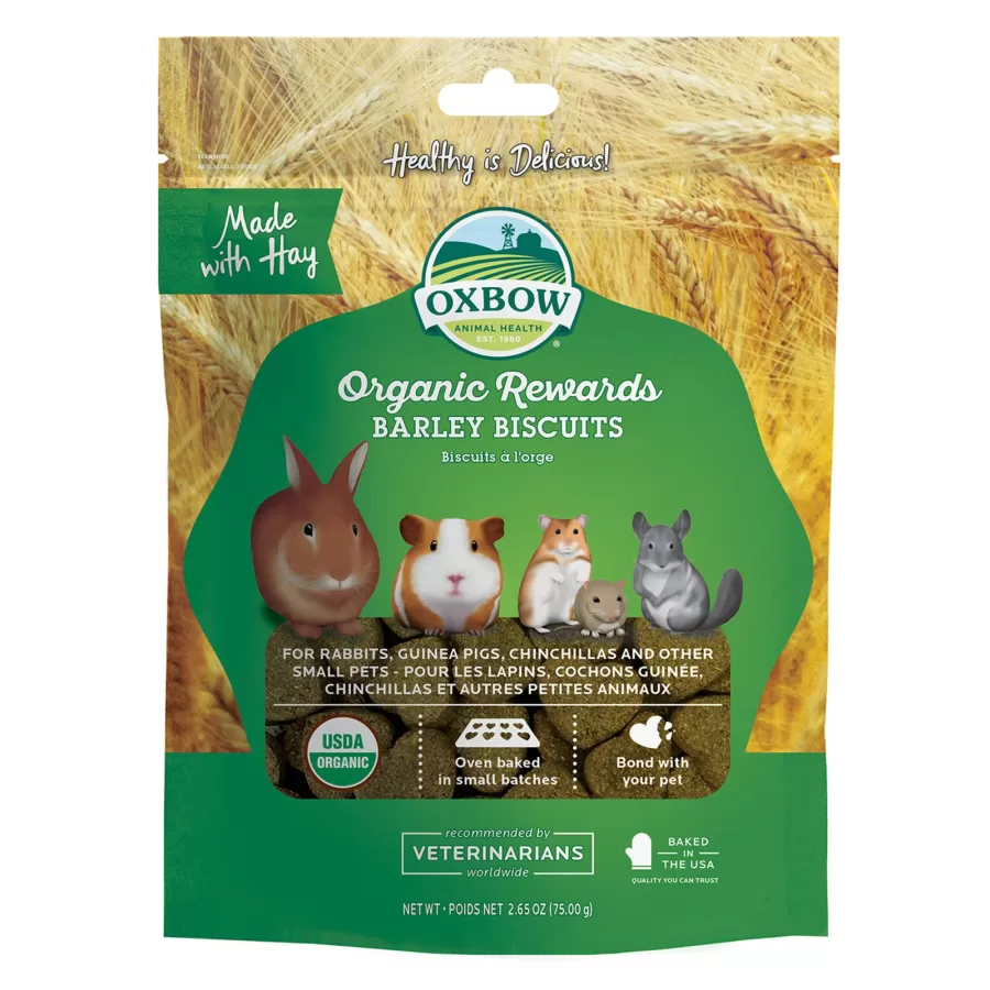 Recompense organice pentru rozatoare cu orz, Oxbow, 75 gr